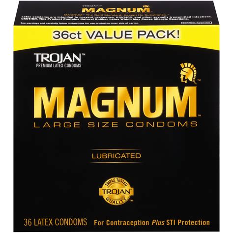 magnum condom length|Trojan .